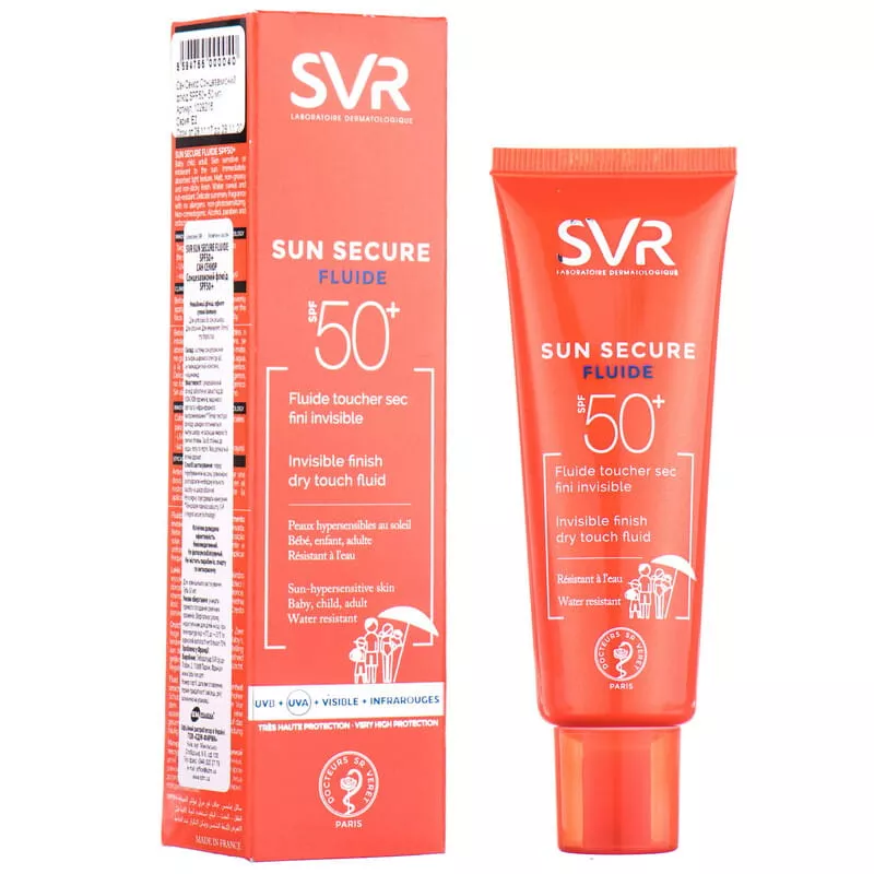 Флюид SVR Сан Секюр Сонцезащитный SPF 50+ для лица 50 мл