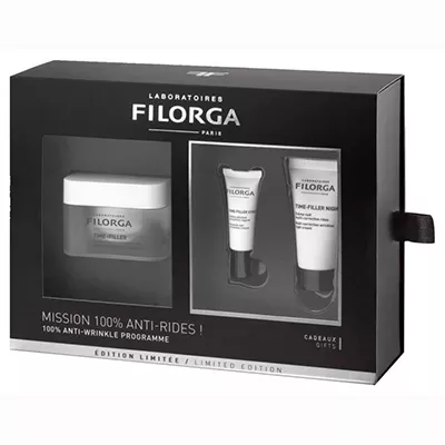 *Набор подарочный Filorga Time-Filler (Тайм-филлер крем 50мл+Найт 15мл+крем для глаз 4мл)