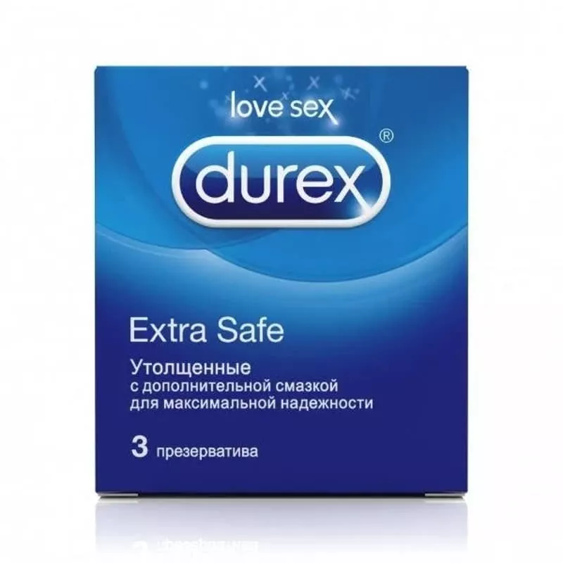 *Презервативы Durex Extra Safe экстрапрочные №3