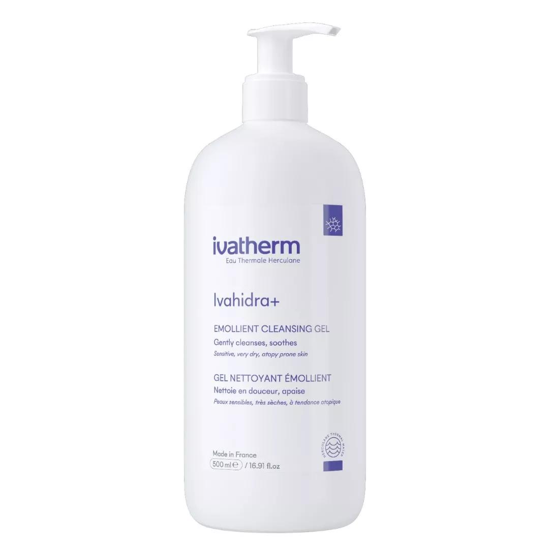 *Гель Ivatherm IVAHIDRA+ Очищающий д/сухой и атопической кожи 500мл