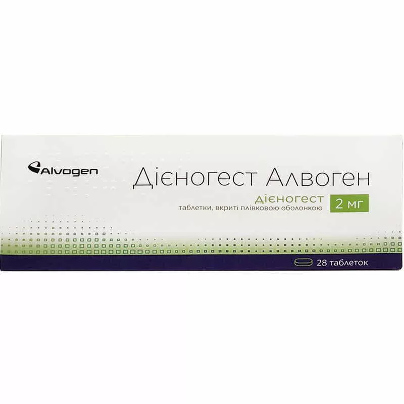 Диеногест табл.п/пл.об.2мг №28