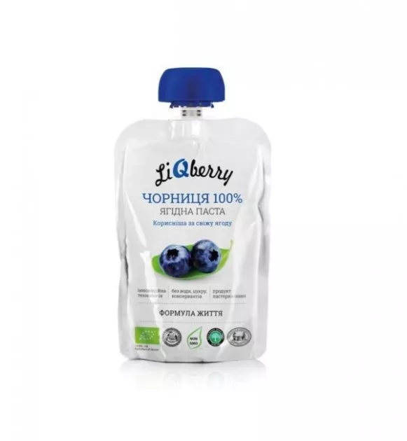 *Паста Liqberry Черничная дой-пак 100г