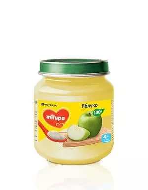 *Пюре Milupa фруктовое Яблоко 125г