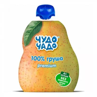 Пюре Чудо-чадо из груш без сахара Premium 90 г (пауч)