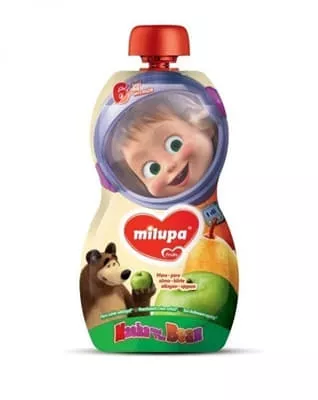 *Пюре Milupa МВ фруктовое Яблоко и Груша с 6 мес 100г (пауч)