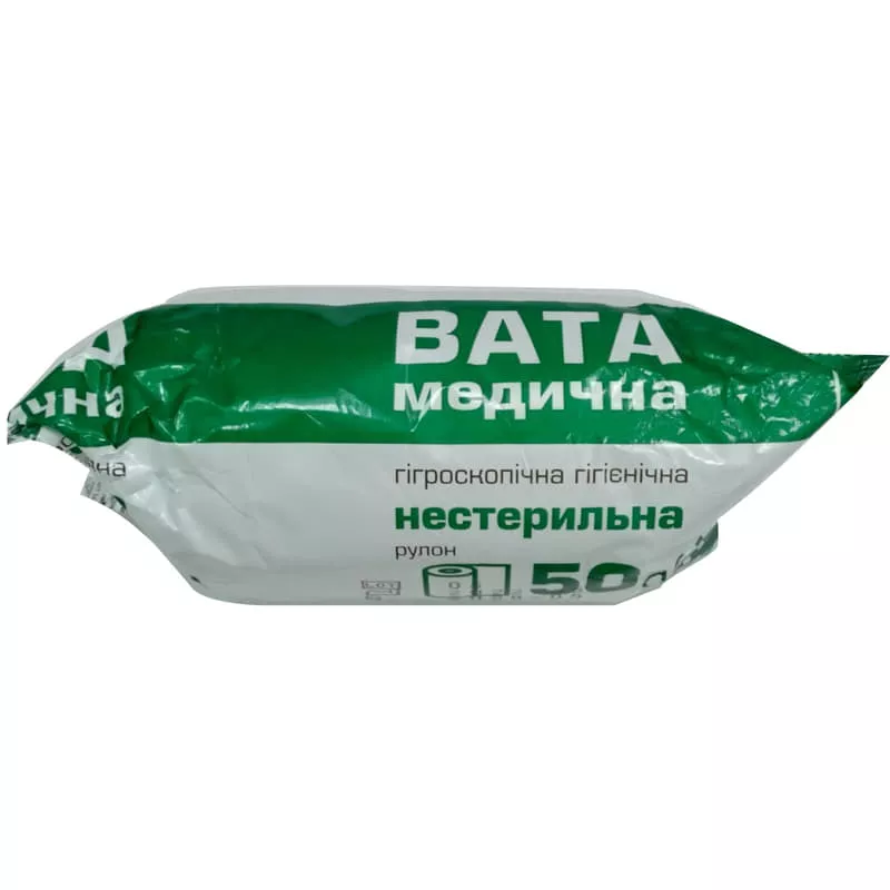 *Вата Юрия-фарм н/стер. ролик 50г №1