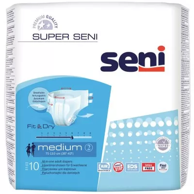 *Подгузники для взрослых SENI 75-110см №10 medium