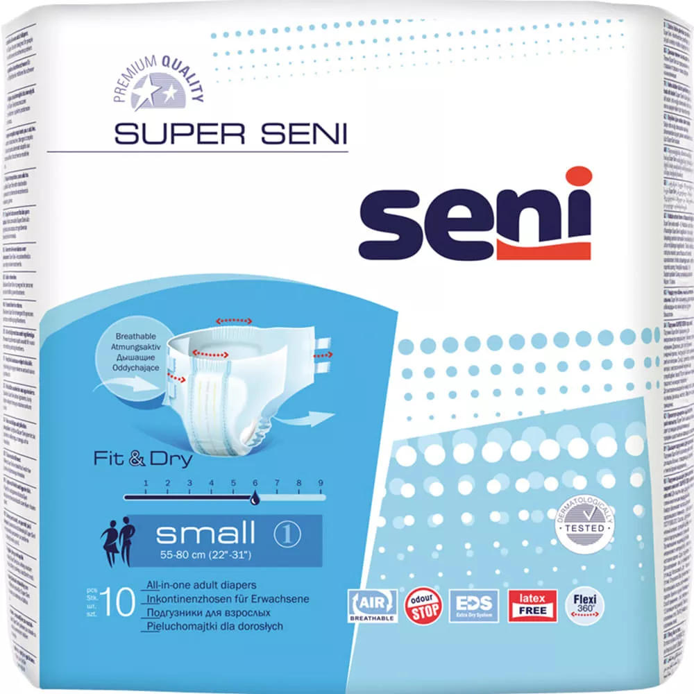 *Подгузники для взрослых SENI 55-80см №10 small