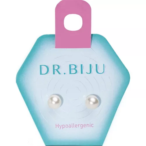 Сережки Dr.Biju Жемчужина 6,0мм Белая