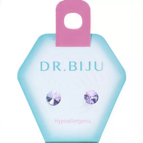 Сережки Dr.Biju Риволо 6,2мм Светлий витраль
