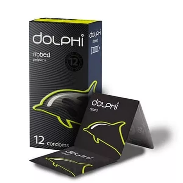 *Презервативы Dolphi ребристые №12