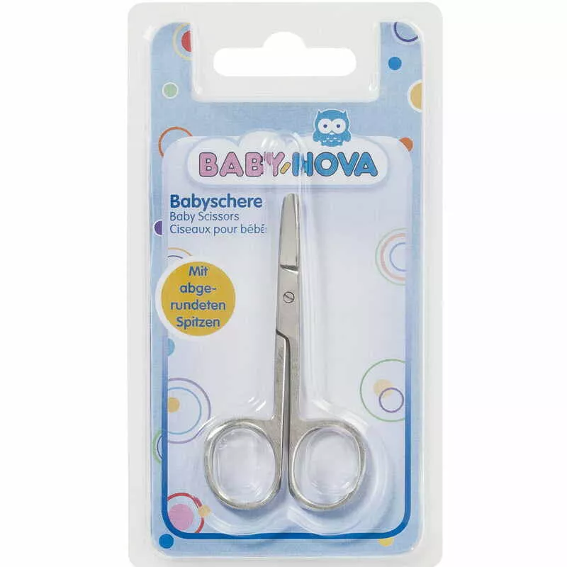*Ножницы Baby-nova 33337 заточенные от 1 мес