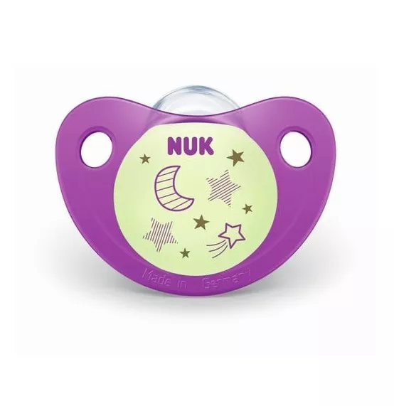 *Пустышка Nuk Trendline Day&Night силикон р.1