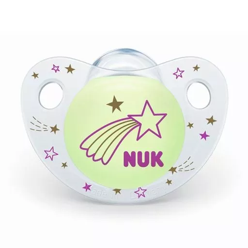 *Пустышка Nuk Trendline Day&Night силикон р.2