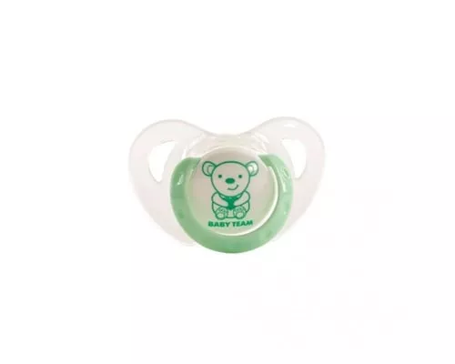 *Пустышка Baby Team 3102 силиконовая ортодонтическая 6+ TRITAN-пластик