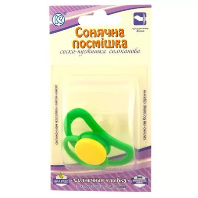 *Соска-пустышка Солнечная улыбка Flowers of life силик.ортод.в инд.уп.