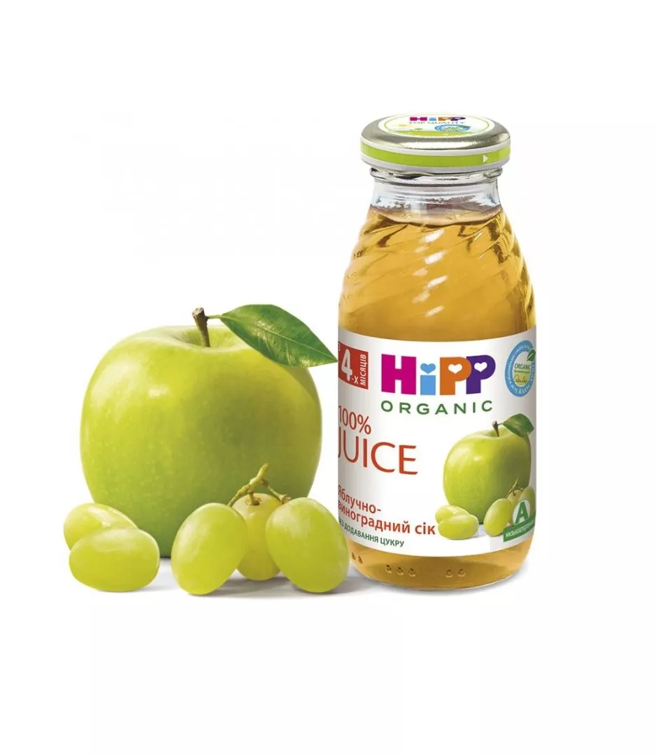 Сок HiPP 8030 Яблочно-виноградный 200 мл