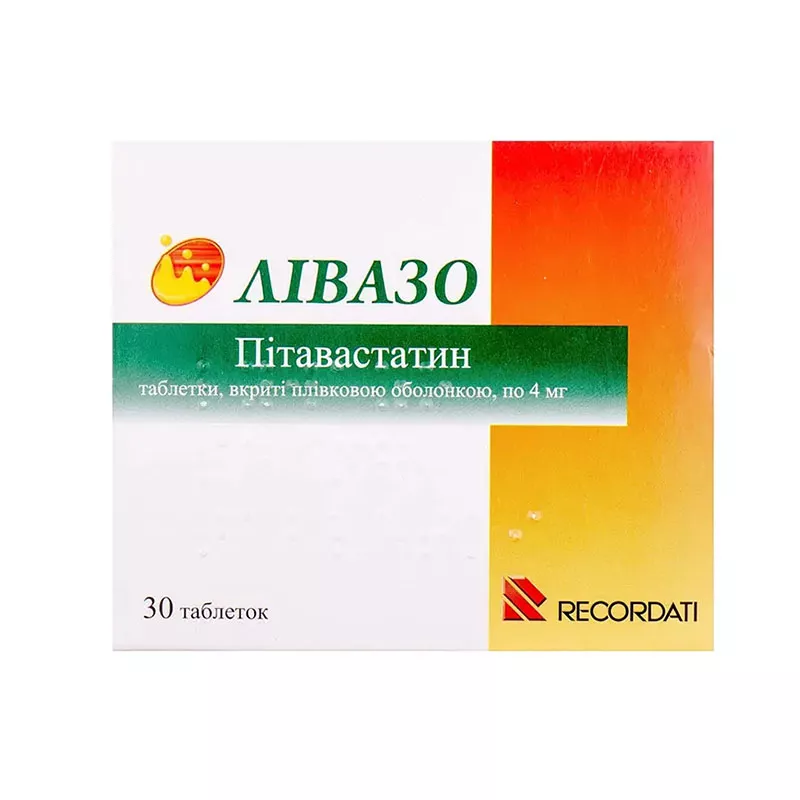 Ливазо таблетки по 4 мг 30 шт. (15х2)