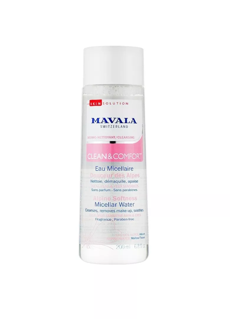Вода мицеллярная Mavala Clean & Comfort Смягчающая альпийская 200 мл