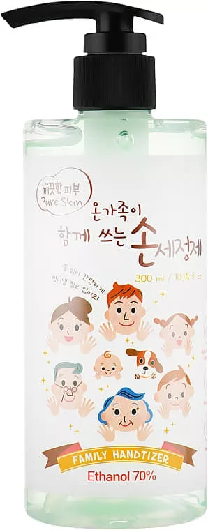 *Aнтисептик Esfolio Pure Skin для дезинфекции рук Family Handtizer 300мл
