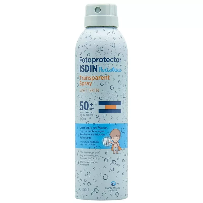 *Спрей ISDIN солнцезащитный прозрачный водостойкий SPF50 250мл