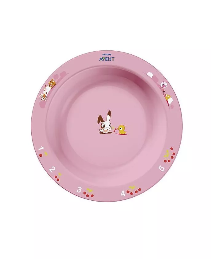 *Тарелка Avent 704/01 большая с рисунками 12+ мес