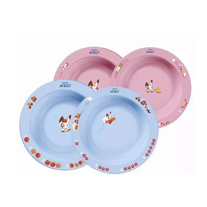 *Тарелка Avent 704/00  глубокая с рисунками 12+ мес
