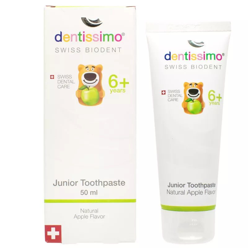 Зубная паста Dentissimo Junior With Apple Aroma с 6 лет 50 мл