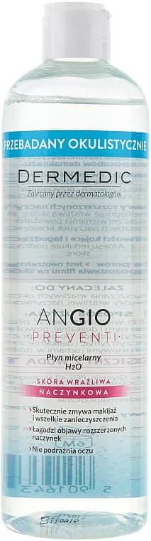 *Мицелярная вода Dermedic Angio Preventi H2O для чувствительной кожи 500мл