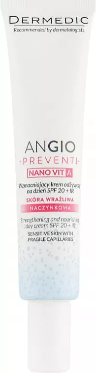 *Крем Dermedic Angio Preventi Укрепляющий питательный дневной SPF20 +IR 40г