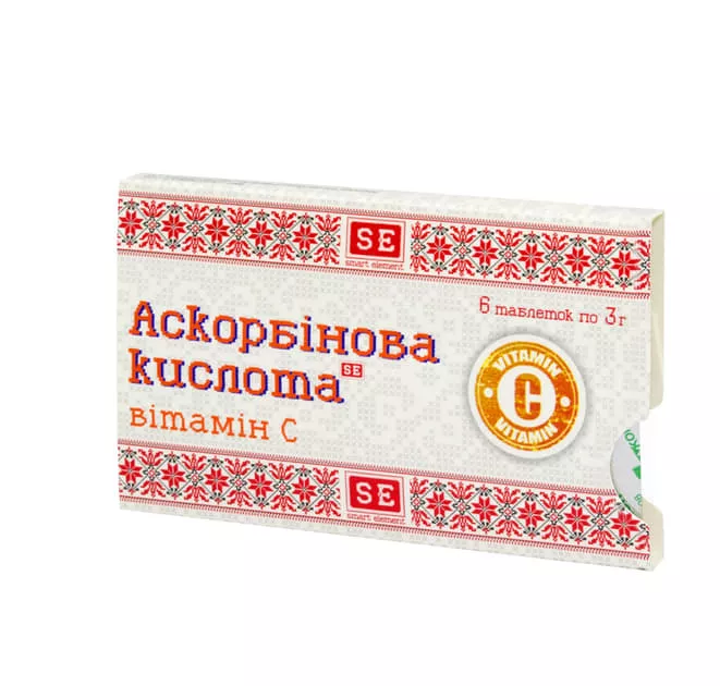 *Аскорбиновая к-та табл. 3г №6 Фармаком