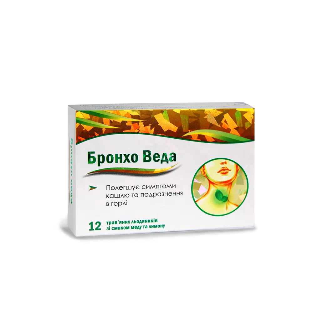 Бронхо Веда леденцы мед-лимон №12 (6*2)