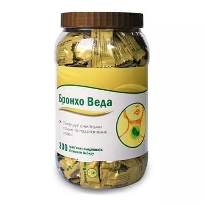 *Бронхо Веда леденцы имбирь №200