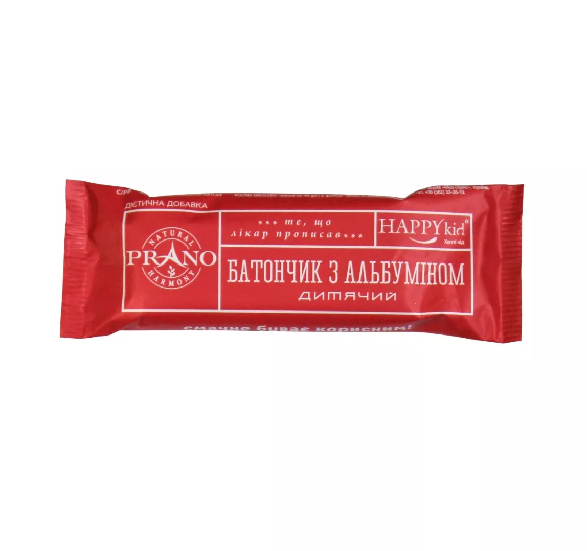 *Батончик с альбумином PRANO детский 40г