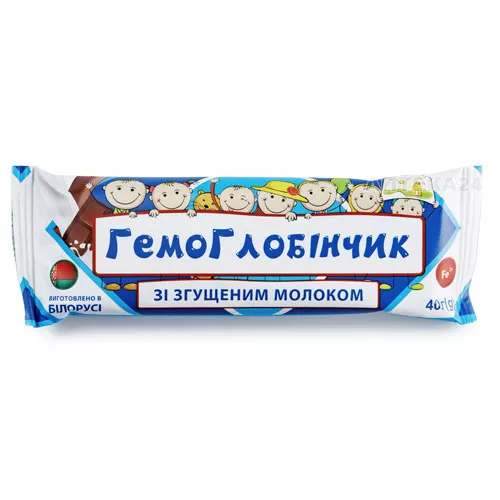 *Гемоглобинчик со сгущен.молоком плитка 40г
