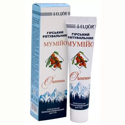 *Эликсир Горный Спасатель Мумие облепиха крем-бальзам 40мл