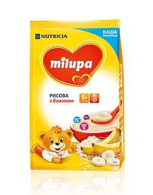 *Каша Milupa молочная рисовая с бананом с 6 мес 230 г