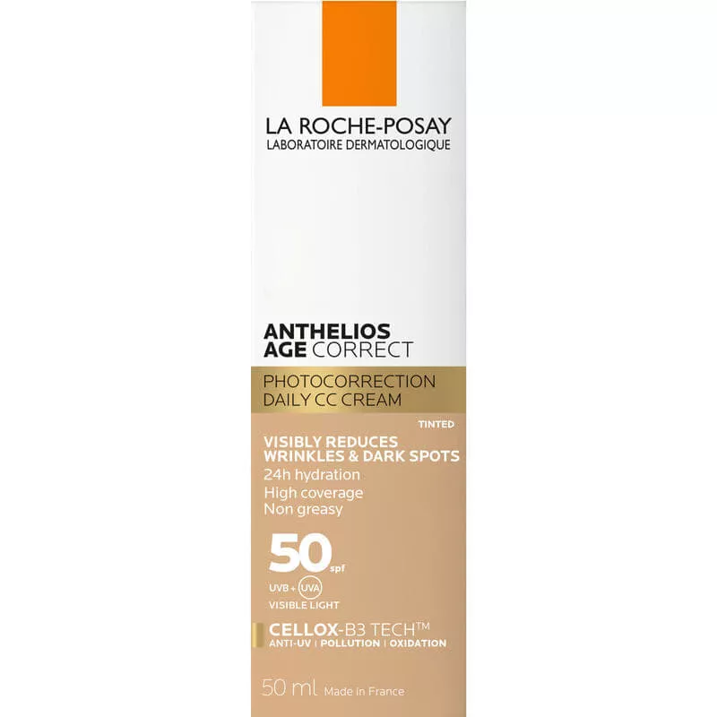 *Средство La Roche-Posay Антгелиос Коррект антивозр.Солнцезащ д/чув.кожи лица с тонир.эф.SPF50+ 50мл