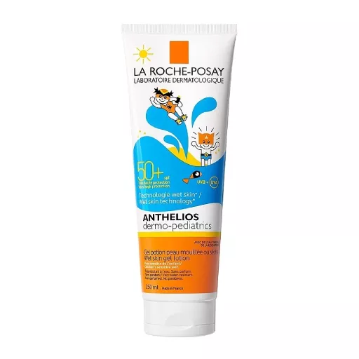 *Гель-лосьон La Roche-Posay Антгелиос Дермо-Педиатрикс солнезащ.для чувств.кожи детей SPF 50+ 250мл