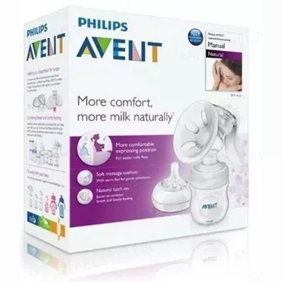 *Молокоотсос AVENT NATURALS + бутылочка