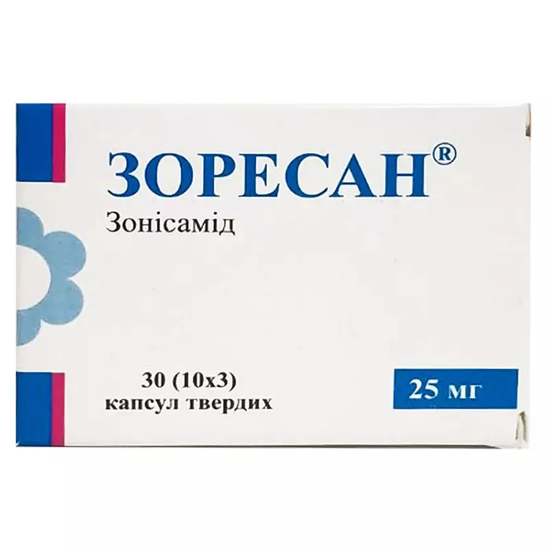 Зоресан капсулы по 25 мг 30 шт. (10х3)