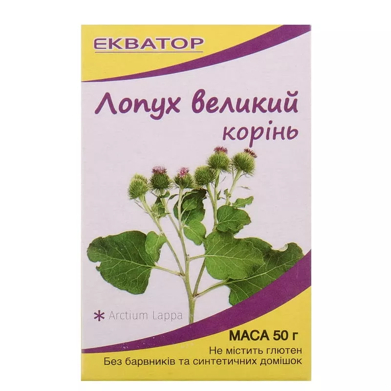 *Фиточай Лопух большой корень 50г Экватор