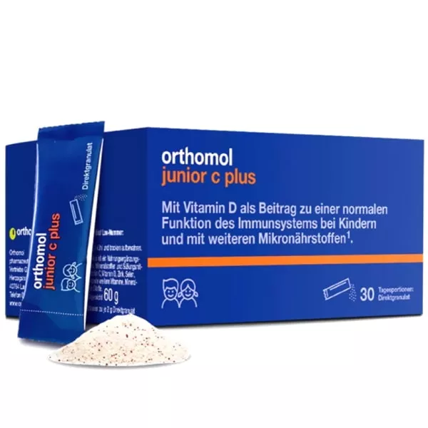 Витамины Ортомол Junior C plus гран.30дн.Малина-Лайм (сила иммун.д/детей)