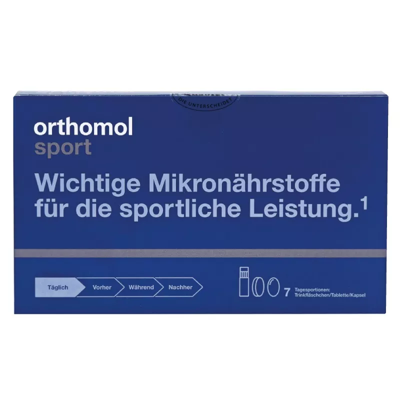 Витамины Ортомол Sport Omega-3 7дней питьевой new (витамины для спортсменов)