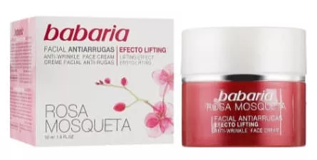 *Крем Babaria для лица против морщин с шиповником