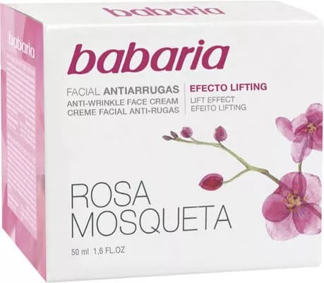 *Крем Babaria для лица против морщин с шиповником