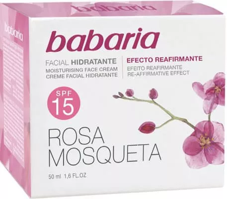 *Крем Babaria увлажняющий с шиповником SPF 15