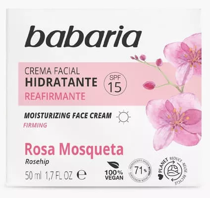 *Крем Babaria увлажняющий с шиповником SPF 15