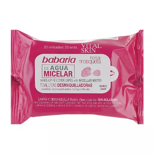 *Салфетки Babaria с мицеллярной водой для снятия макияжа