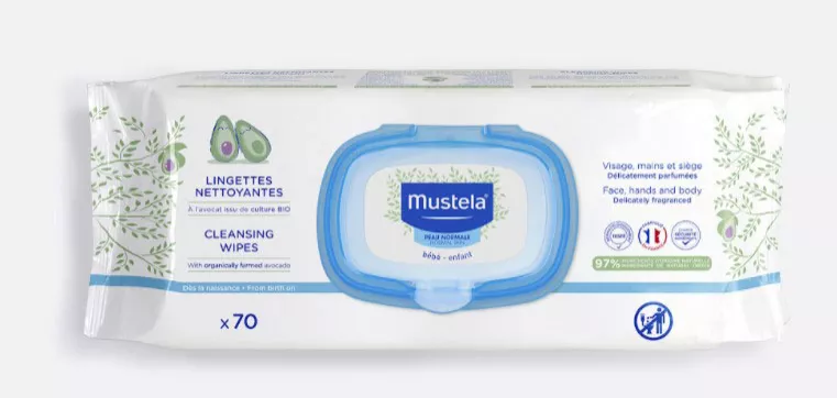 *Салфетки влажные Mustela для тела №70